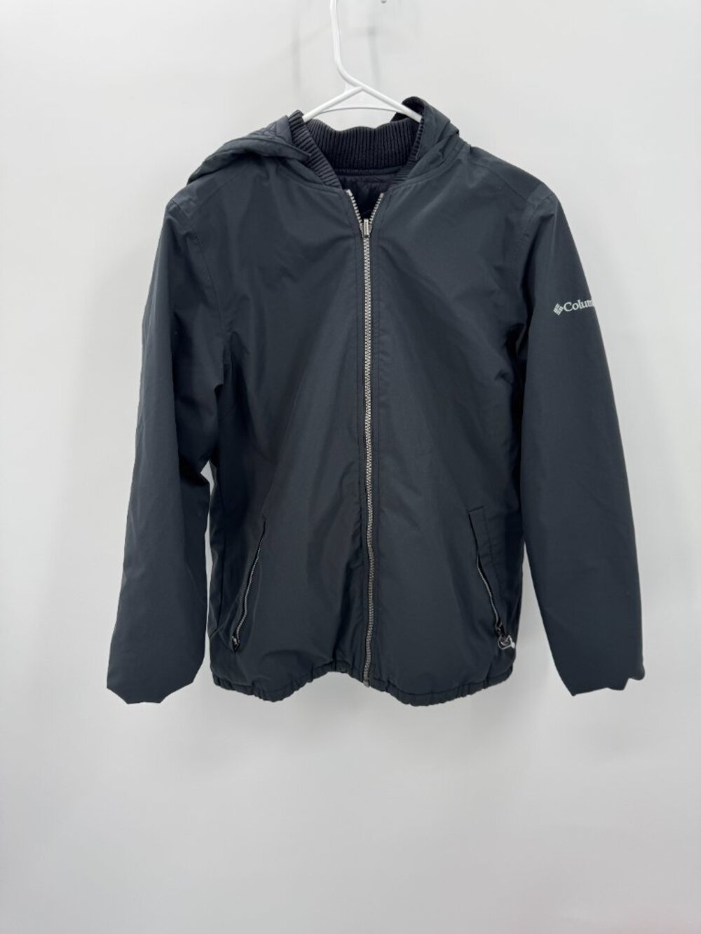 Columbia Sportswear Reversible Hooded Puffer Jacket Size M Black Gorpcore